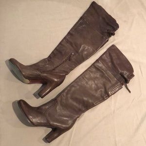 Sam Edelman leather boots Sz 11 knee high laced